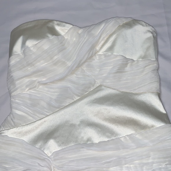 NWT Ivory Sweetheart Neckline Dress Sz M - Picture 2 of 5